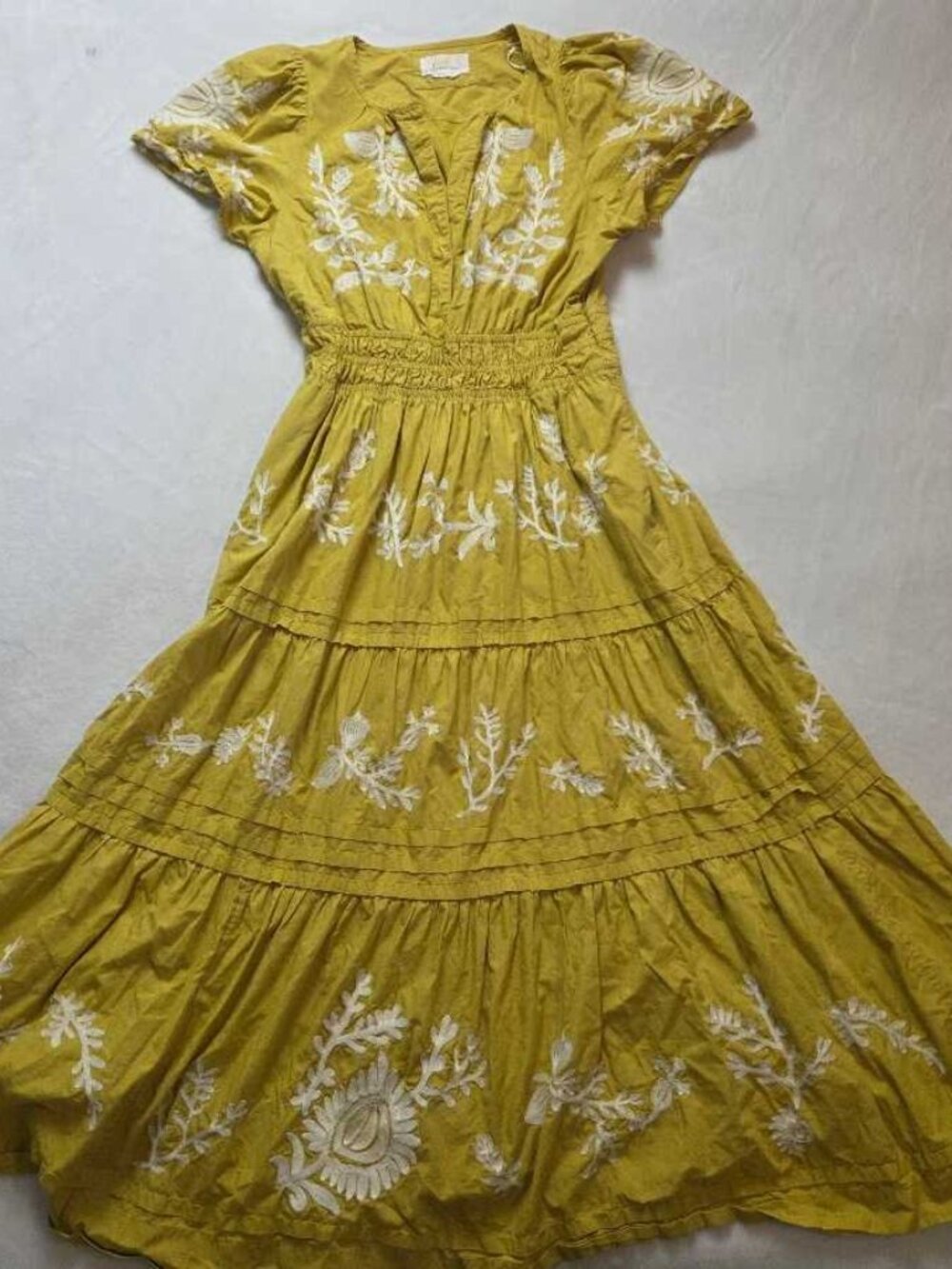 M By Anthropologie The Somerset printed maxi dress yellow #6